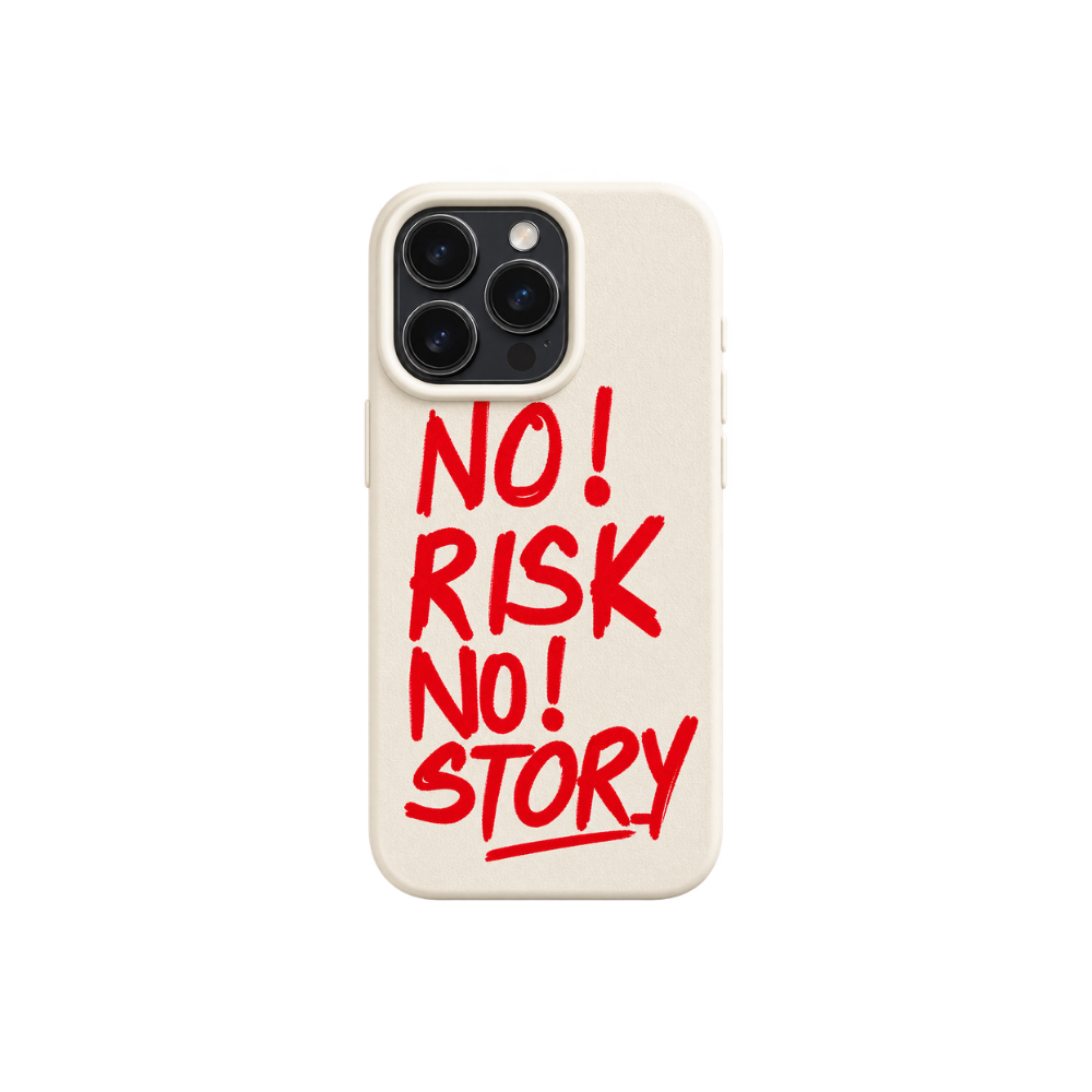 'NO RISK, NO STORY' iPhone Case