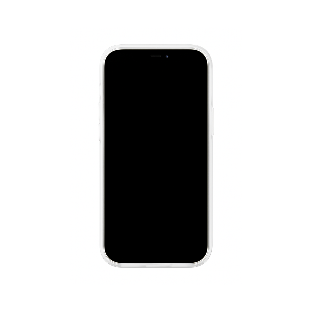 White Minimalist Puffer iPhone Case