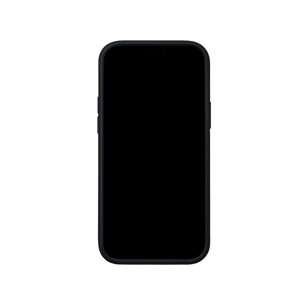 Black Minimalist Puffer iPhone Case