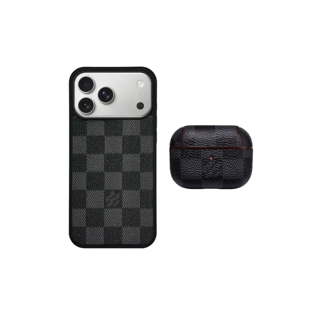 Black Mono Original Double Set (iPhone & Airpod Case)