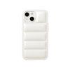 White Minimalist Puffer iPhone Case