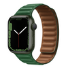 Leather Magnetic Link Apple Watch Band (Green)