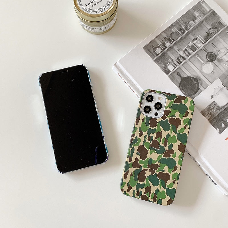 Green Camo iPhone Case