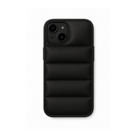 Black Minimalist Puffer iPhone Case