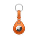 Light Brown Leather AirTag KeyChain