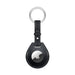 Black Leather AirTag KeyChain