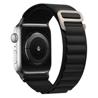 Midnight Black Nylon Sport Apple Watch Band