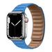 Leather Magnetic Link Apple Watch Band (Blue)