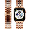 Jubilee Stainless Steel Apple Watch Bracelet (Rose Gold)