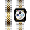 jubilee Stainless Steel Apple Watch Bracelet (Silver/Gold)